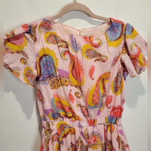 Crewcuts girls size 16 pink with paisley print fit&flare dress - Picture 2 of 6